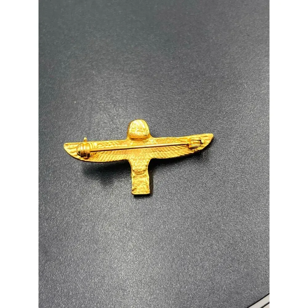 Alva‎ Museum Repro Ba Amulet Egyptian Soul Or Spirit of Afterlife Pin Brooch